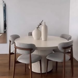 ترابيزة سفرة دائرية (round dining table for 4)